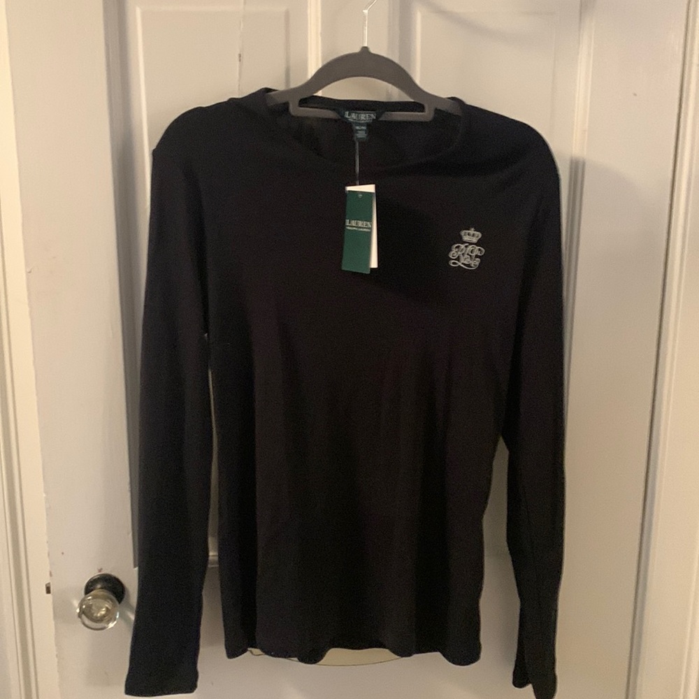 Lauren Ralph Lauren new with tags preppy   black top